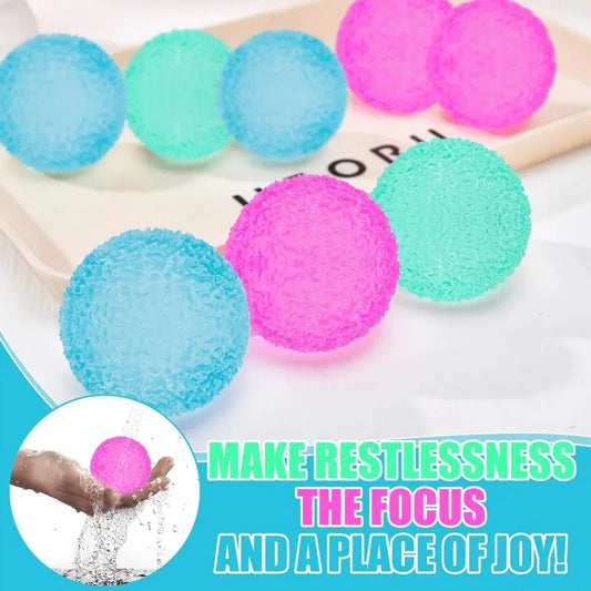 Textured Slow Rebound Gel Stress Ball, Anxiety Relief Fidget Sensory Toy
