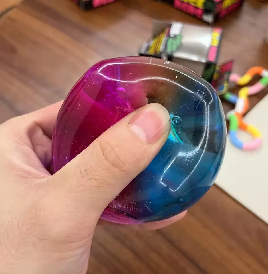 Schylling NeeDoh Rainbow Cube Squishy Blind Box Toy CubeStress Relief Fingertip Release Toy Sensory Stress Reliever Toy